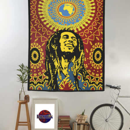 Bob Marley mandala duvar örtüsü