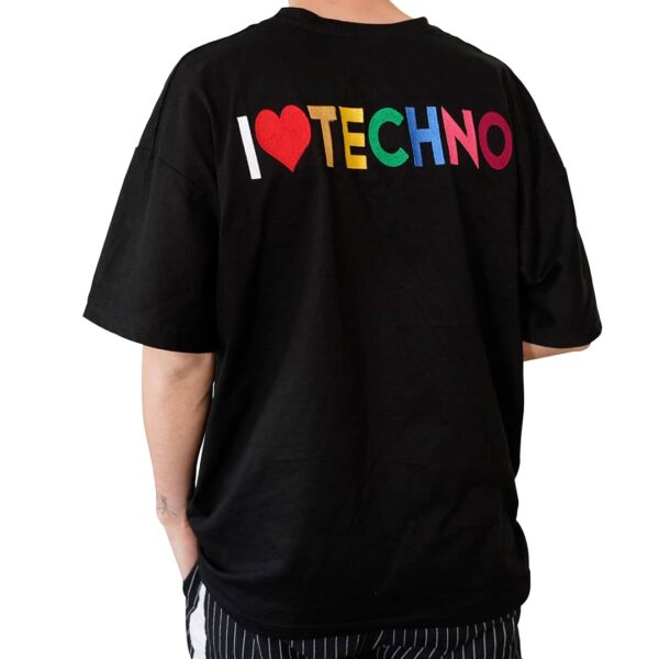 ı love techno tişört