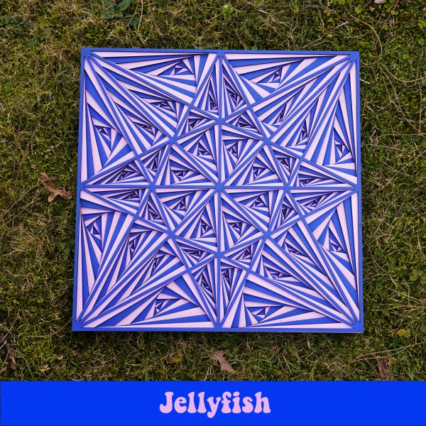 Jellyfish / 3 Boyutlu Duvar Dekoru